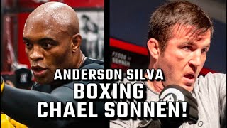 ANDERSON SILVA VS CHAEL SONNEN BOXING | #boxing #chaelsonnen #andersonsilva #subscribe #shorts