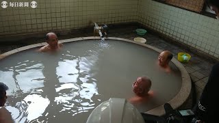雲仙温泉、1カ月ぶり源泉供給　土砂崩れから復旧本格化