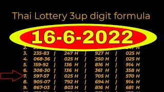 16-6-2022 Thai Lottery 3up digit formula by informationboxticket screenshot 5