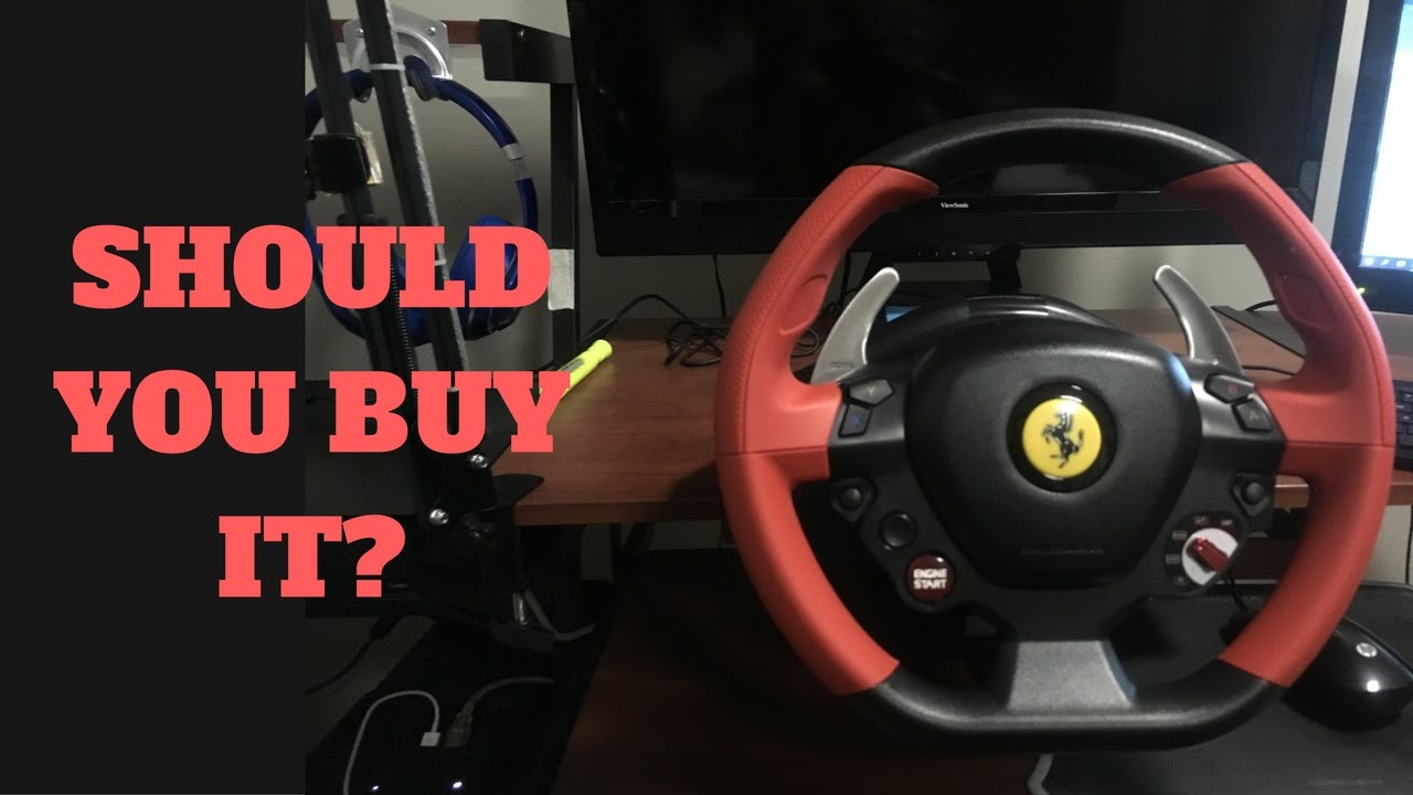 Possibly Best Cheap Racing Wheel Thrustmaster Ferrari 458 Racing Wheel Unboxingreviewgameplay
