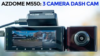 AZDOME M550 Dash Cam Review  3 Camera Recording!