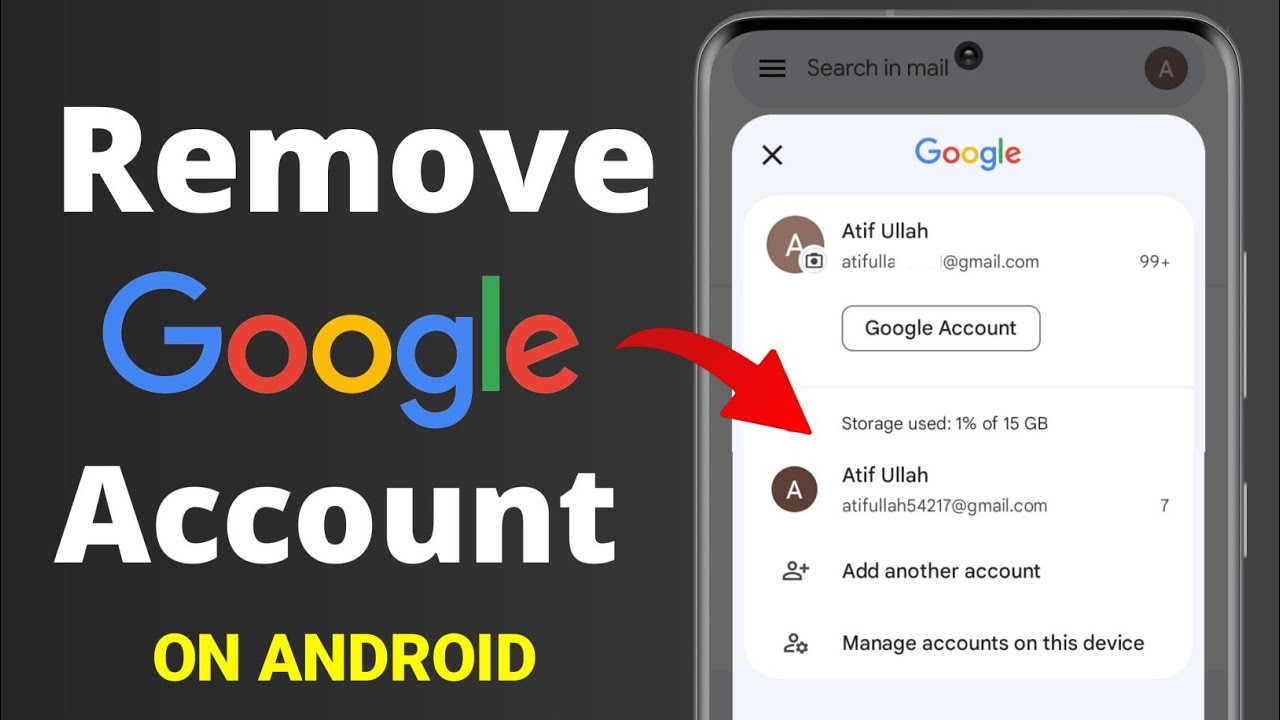 How to Remove Google Account from an Android Phone | How to sign out of ...