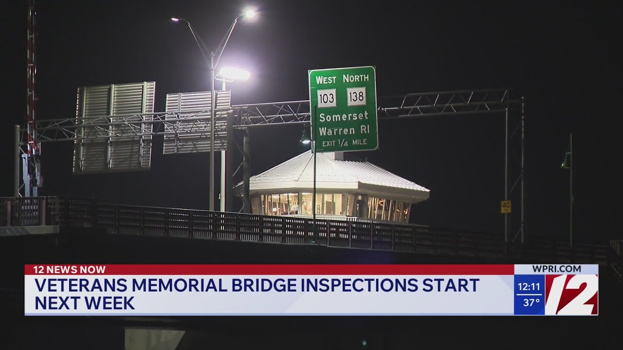 Veterans Memorial Bridge inspections start next week