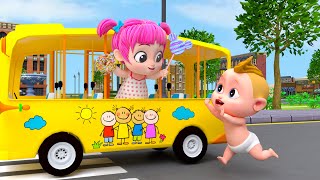 Wheels On The Bus Song | Finger Family Collection Song | Nursery Rhymes & Kids Songs