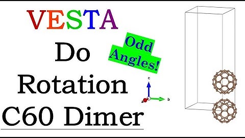VESTA Software - Rotation of C60 Molecules to Form Hetero-structure