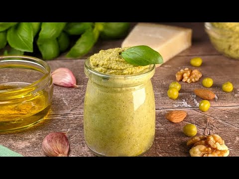 Pesto peas and nuts! Recipe that even your kids will love! / Fast and delicious