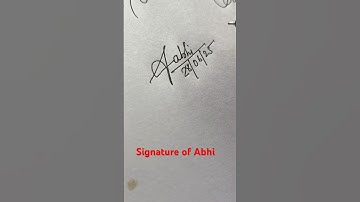 Signature of Abhi #signature #thepen9774 #calligraphy #calligraphytattoo #smarthandwriting