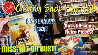 LIVE Charity Shop Hunting for the Retro nostalgia goodies!! UK Thrifting!!