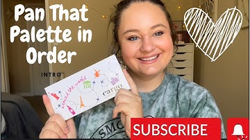 Pan That Palette in Order 2023 Intro