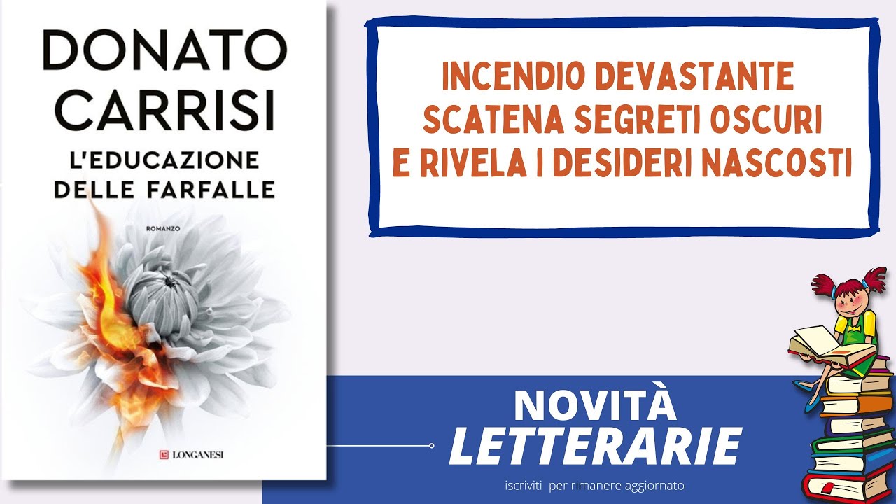 libro giallo L'educazione delle farfalle di Donato Carrisi 