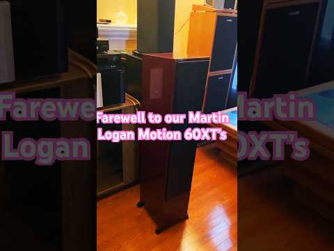Farewell to our Martin Logan Motion 60XT's #retro #vintage #audiophile
