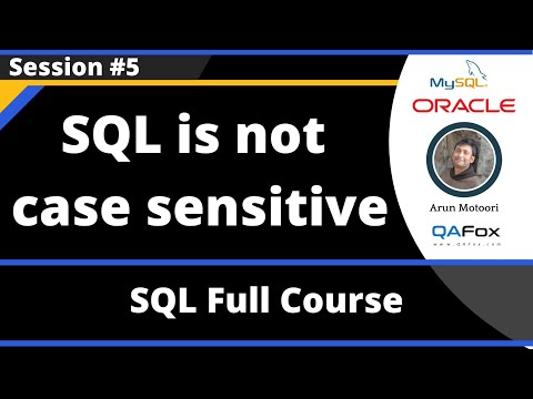 וִידֵאוֹ: האם SQL אינו תלוי רישיות?