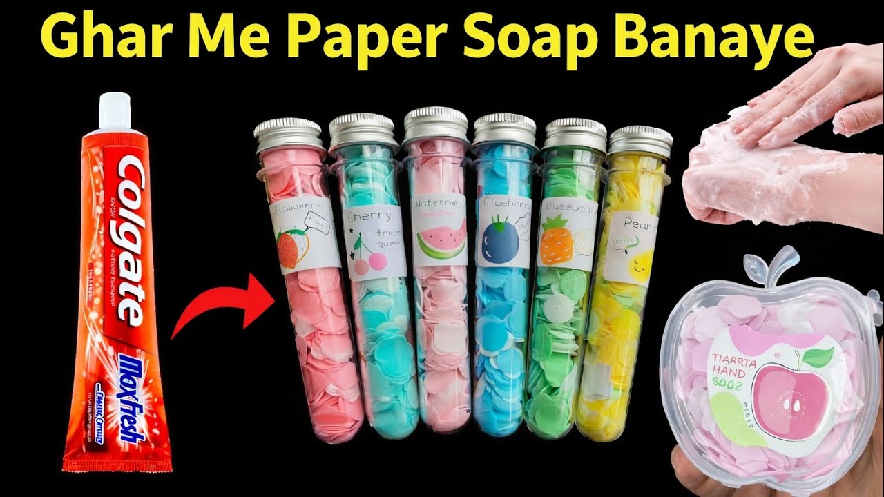 Homemade paper soap making kit/homemade paper soap/How to make paper soap/paper soap making/#soap