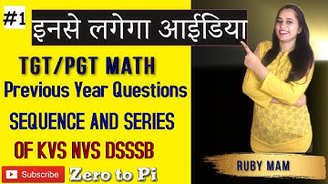 PREVIOUS YEAR QUESTIONS OF  KVS | NVS | DSSSB | PGT | TGT | MATH |