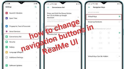 How to change navigation buttons in RealMe 5 pro // RealMe UI // navigation buttons