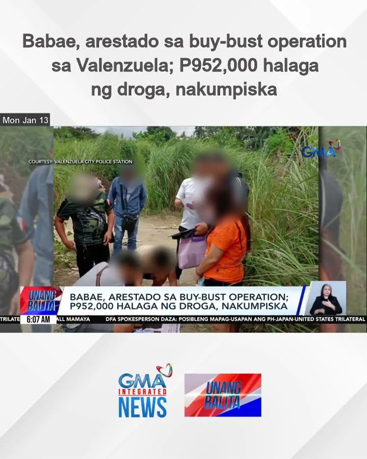 Babae, arestado sa buy-bust operation sa Valenzuela; P952,000 halaga ng droga,... | Unang Balita