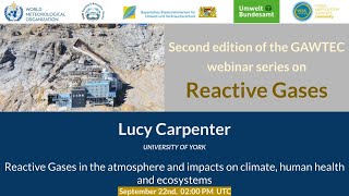 Gawtec Yess Webinar Series Reactive Gases Lucy Carpenter - Reactive Gases In The Atmosphere