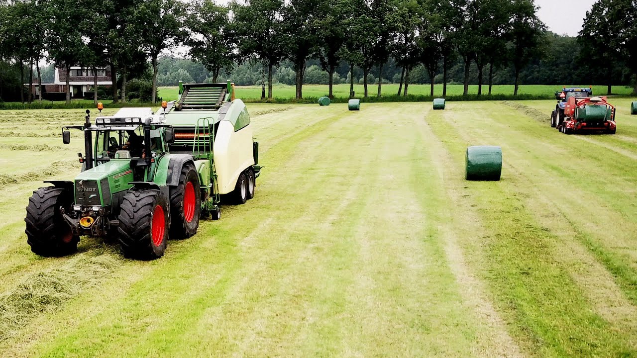 Krone Ultima | Fendt 916 | Welger RP 220 | New Holland TS110A | Non-stop balen persen