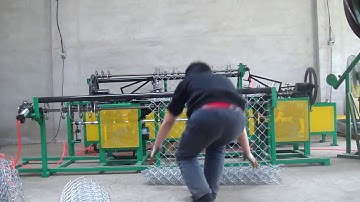 full automatic chain link fence machine twist edge
