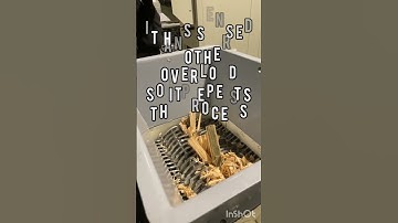 Smart Shredder: Automatic Overload Protection System in Action – Self-Clearing Technology!