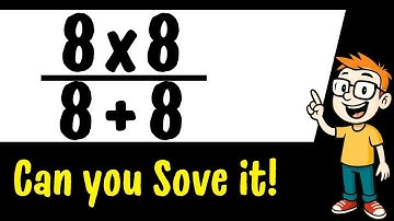 Can You Solve This Math Puzzle Fast? 8x8 /8+8)