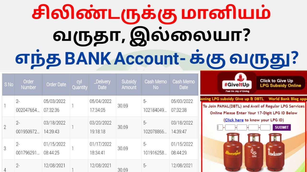 how to check indane gas subsidy online 2022 YouTube