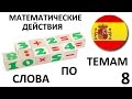 ИСПАНСКИЙ ЯЗЫК. СЛОВАРЬ ПО ТЕМАМ. Числа.Математические действия.