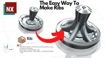 THE EASIEST WAY TO MAKE RIB IN NX SIEMENS   NX SIEMENS TUTORIAL