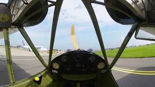 360°🎬 Fly in Piper Cub J3 - Formation Flight Radom Airshow 2017