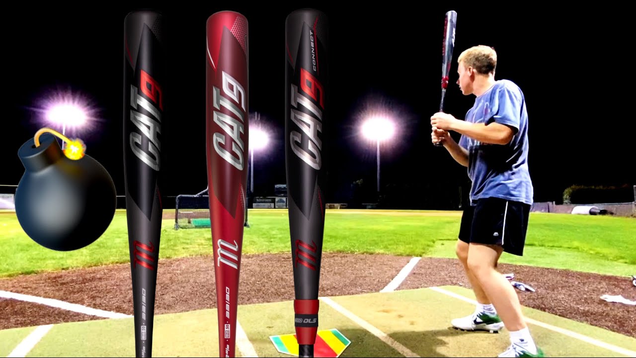 Hitting With The Marucci Cat9 Cat9 Connect Bbcor Baseball Bat Reviews Youtube