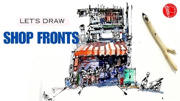 Shop Front Sketching Made Easy With Twig And Ink @athsketchnation