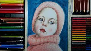 Çocuk Portre Çizimi. Renkli Portre Çizimi