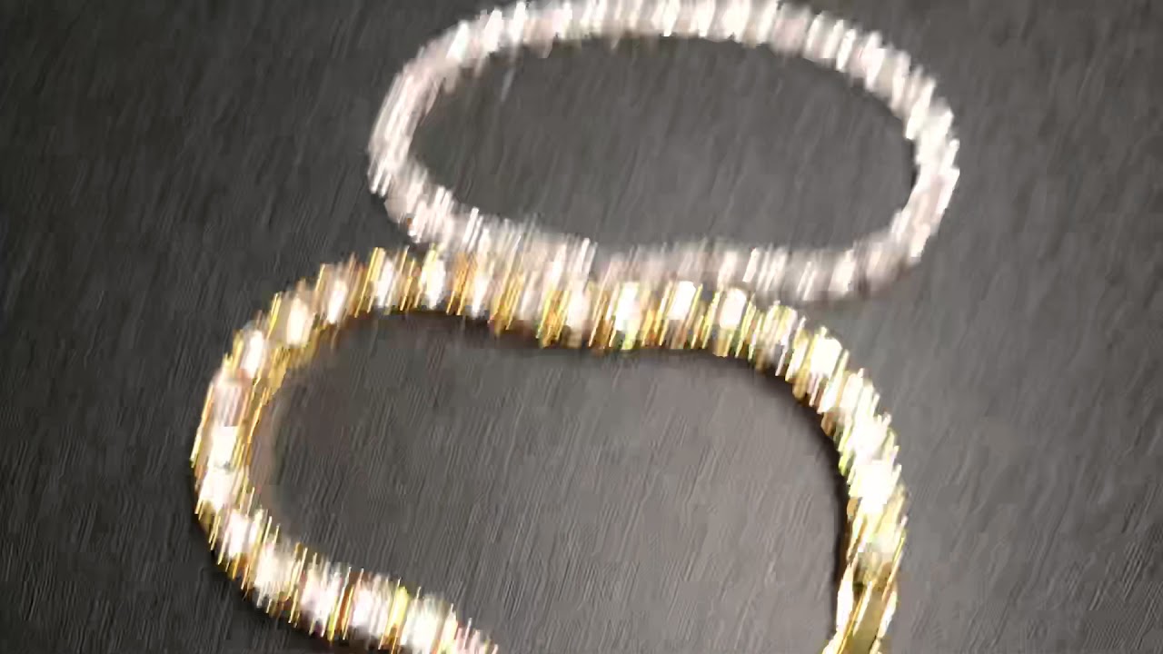 Simulated Diamond 22 ct. Round Brilliant Sterling Silver Tennis Bracel –  UROCK Jewelry