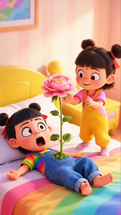 Tumbuh Bunga Mawar Di Perut! #shorts #animasi #kartun