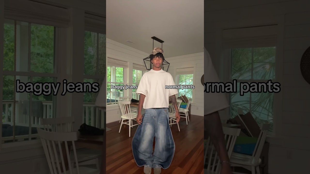 baggy jeans on top!! #trending #capri #funny #viral #shorts