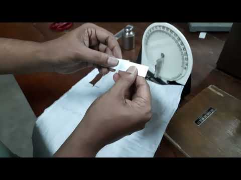 Determination of Fabric Crease Recovery by Shirley Crease Recovery Tester