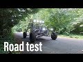 Driving the Honda VF1000 buggy up the road