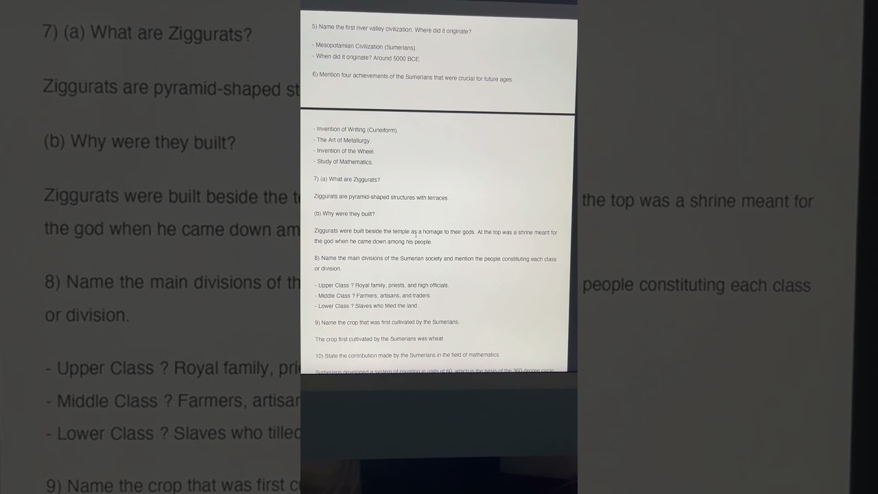 Social Science- Mesopotamia : River Valley Civilization - I 