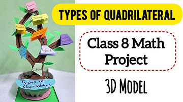 Quadrilateral Tree | Math Project Model Class VIII | Model - 1