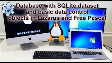 Database with SQLite dataset and basic data control objects in Lazarus and Free Pascal #freepascal