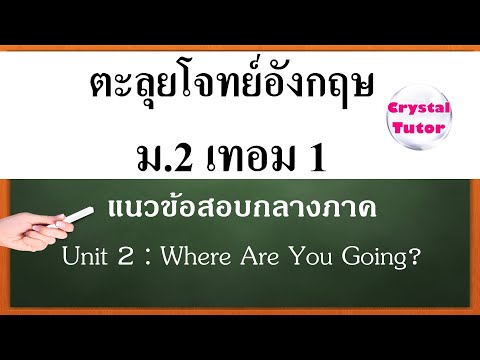 Banana English ภาษาอังกฤษม.2 เทอม1: แนวข้อสอบกลางภาค Unit 2 Where Are You Going? (เตรียมสอบ บทที่ 2)