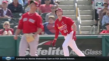 BOS@STL: Hazelbaker hits late two-run homer to right