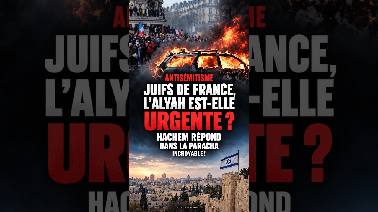 Antisémitisme Juifs de France, l'alyah est-elle urgente ? Hachem répond dans la paracha, incroyable