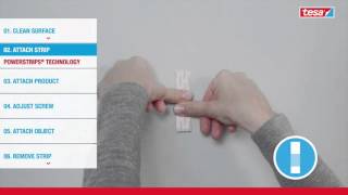 tesa® How To Use Adjustable Adhesive Screw for Wallpaper & Plaster 1kg