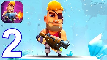 Autogun Heroes: Run and Gun - Gameplay Walkthrough Part 2 Frozen Fringe (iOS, Android)