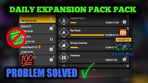 Free fire expansion pack auto delete problem solved | GARENA FREE FIRE