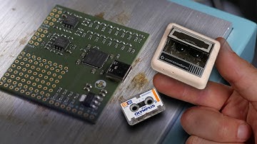I reinvented the C64 tape drive from the 80s... but tiny and USB