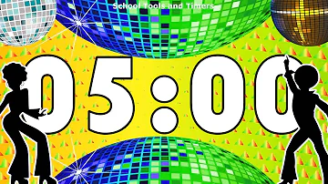5 Minute Disco Ball Dance 🕺 Countdown Timer! 💃✨ 🎶