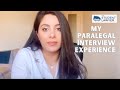 MY PARALEGAL INTERVIEW EXPERIENCE - WHAT TO EXPECT | THE STUDENT LAWYER