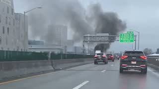 Tractor-trailer fire backs up I-81 traffic in Syracuse